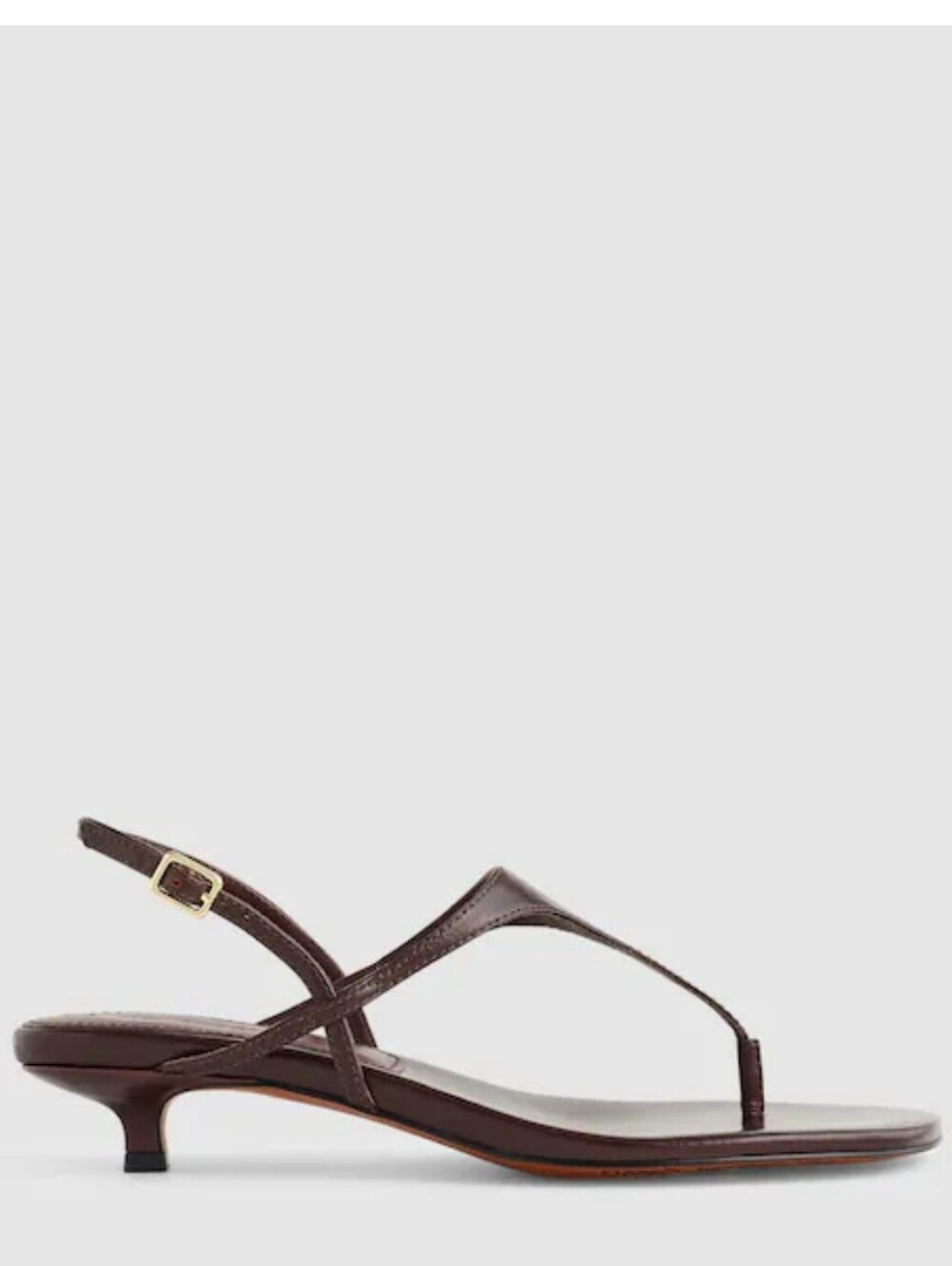 Madewell Chiara Kitten Heel Slingback Sandal - Espresso Bean - Picture 2 of 12
